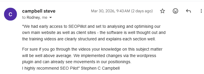 Stephen C Campbell — Client sites optimized